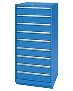 LISTA SC Series Modular Cabinet 9 Drawers 124 Compartments