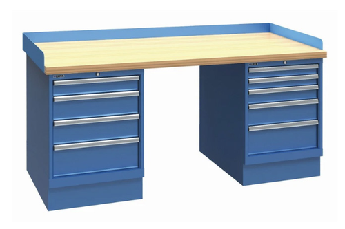 LISTA Express Dual-Pedestal Workstation, 9-drawer (XSWB102)