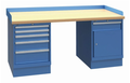 LISTA Express Dual-Pedestal Workstation, 5+2 drawer (XSWB52)
