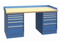 LISTA Express Dual-Pedestal Workstation, 10-drawer (XSWB62)